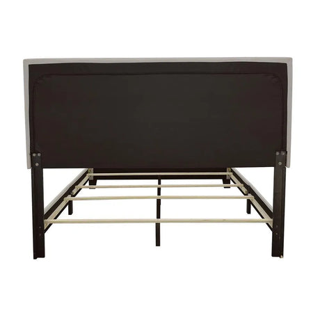Boyd Ivory Queen Upholstered Bed with Nailhead Trim by Coaster at Eve Furniture