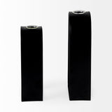 Boyer 5.1L x 3.0W x 12.0H Black Metal W/Glass Set of Two Test Tube Decorative Objects by Mercana at Eve Furniture