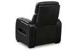 Boyington Black Dual Power Leather Power Reclining Sofa, Loveseat and Recliner by Ashley at Eve Furniture