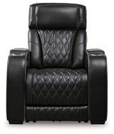 Boyington Black Power Recliner by Ashley at Eve Furniture