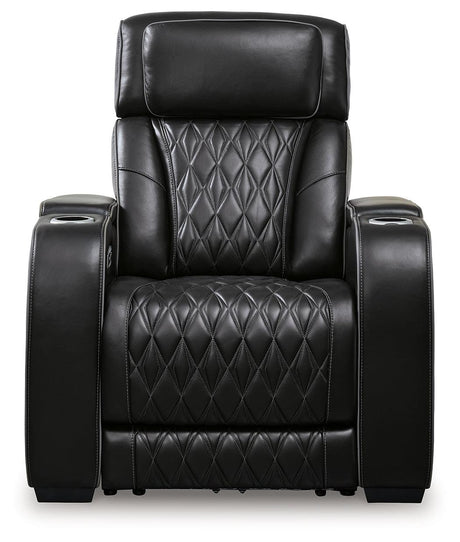 Boyington Black Power Recliner by Ashley at Eve Furniture