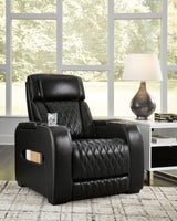 Boyington Black Power Recliner by Ashley at Eve Furniture