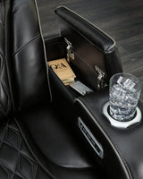 Boyington Black Power Reclining Loveseat by Ashley at Eve Furniture