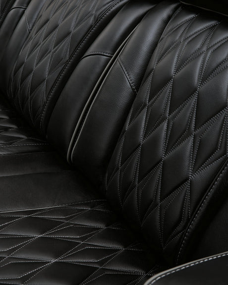 Boyington Black Power Reclining Loveseat by Ashley at Eve Furniture