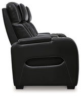 Boyington Black Power Reclining Loveseat by Ashley at Eve Furniture
