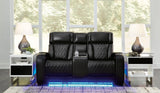 Boyington Black Power Reclining Loveseat by Ashley at Eve Furniture