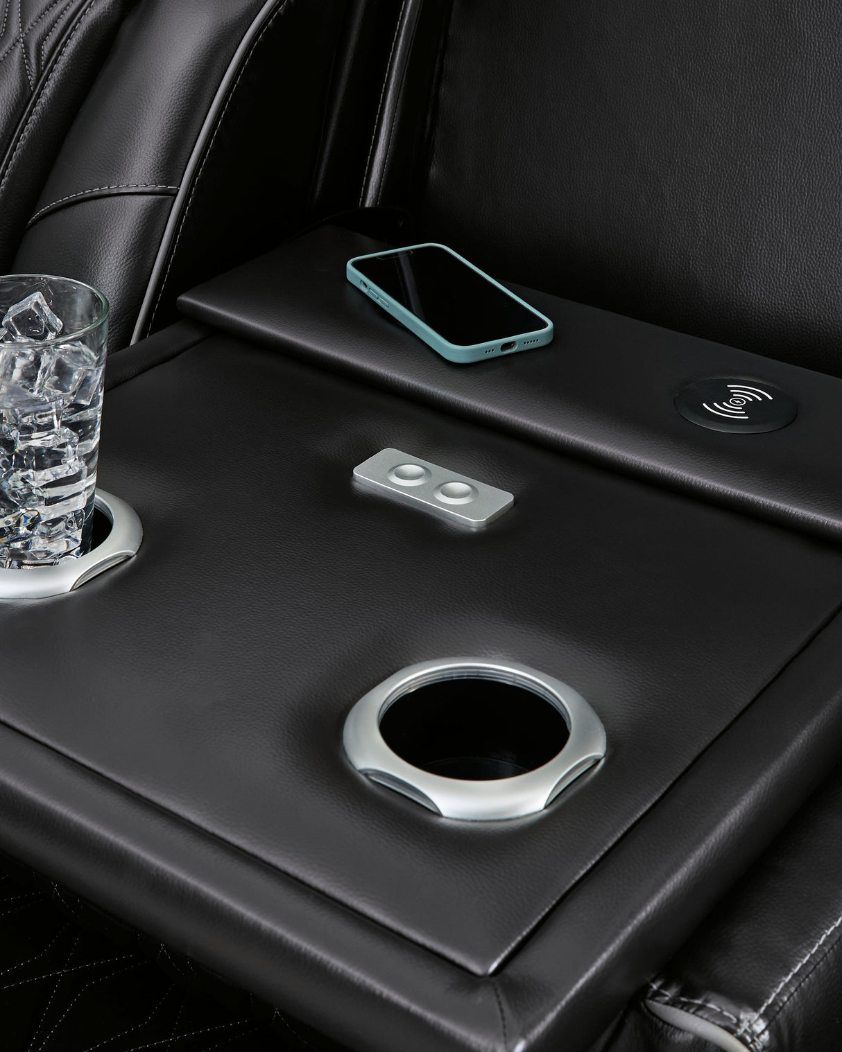 Boyington Black Power Reclining Sofa by Ashley at Eve Furniture