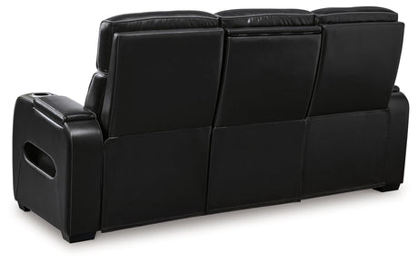 Boyington Black Power Reclining Sofa by Ashley at Eve Furniture