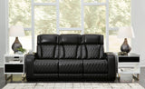Boyington Black Power Reclining Sofa by Ashley at Eve Furniture