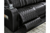 Boyington Black Power Reclining Sofa & Loveseat by Ashley at Eve Furniture