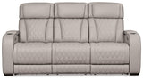 Boyington Gray Power Reclining Sofa by Ashley at Eve Furniture