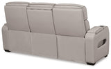 Boyington Gray Power Reclining Sofa by Ashley at Eve Furniture
