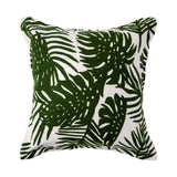 Boyle I Green Tropical Palm Leaf Decorative Pillow Cover by Mercana at Eve Furniture