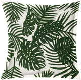 Boyle I Green Tropical Palm Leaf Pillow Cover w/Non-Allergen Filler, Set of 2 by Mercana at Eve Furniture