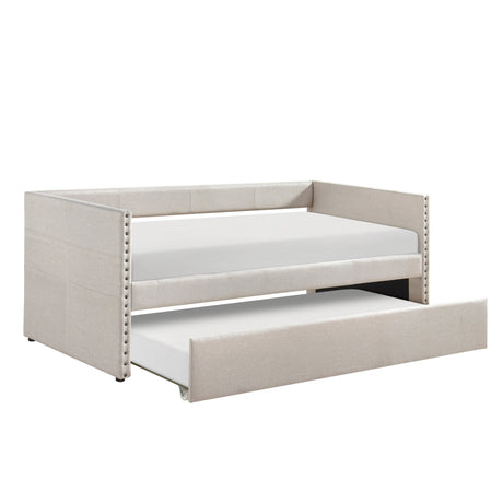 Boynton Beige Daybed with Trundle by Homelegance at Eve Furniture