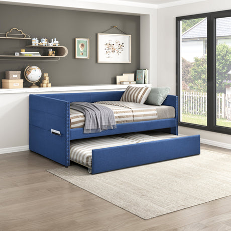 Boynton Dark Gray Daybed with Trundle by Homelegance at Eve Furniture