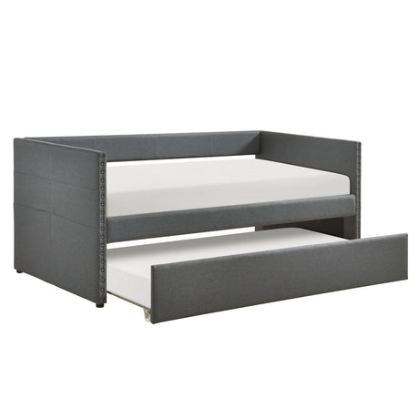 Boynton Dark Gray Daybed with Trundle by Homelegance at Eve Furniture