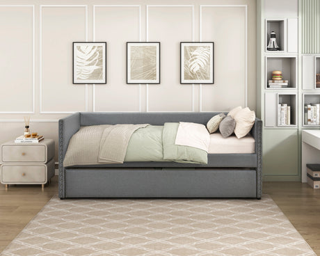 Boynton Dark Gray Daybed with Trundle by Homelegance at Eve Furniture