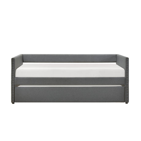 Boynton Dark Gray Daybed with Trundle by Homelegance at Eve Furniture