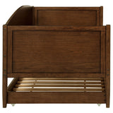 Bozeman Walnut Wood Twin Daybed With Trundle Medium by Coaster at Eve Furniture