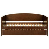 Bozeman Walnut Wood Twin Daybed With Trundle Medium by Coaster at Eve Furniture