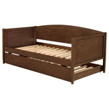 Bozeman Walnut Wood Twin Daybed With Trundle Medium by Coaster at Eve Furniture