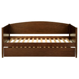 Bozeman Walnut Wood Twin Daybed With Trundle Medium by Coaster at Eve Furniture