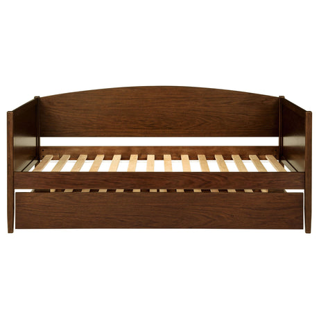 Bozeman Walnut Wood Twin Daybed With Trundle Medium by Coaster at Eve Furniture