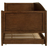Bozeman Walnut Wood Twin Daybed With Trundle Medium by Coaster at Eve Furniture
