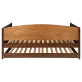 Bozeman Walnut Wood Twin Daybed With Trundle Medium by Coaster at Eve Furniture