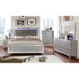 Brachium Silver 4-Piece Queen Bedroom Set by Furniture of America at Eve Furniture