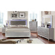 Brachium Silver 5-Piece Queen Bedroom Set by Furniture of America at Eve Furniture