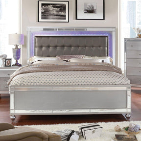 Brachium Silver California King Bed by Furniture of America at Eve Furniture