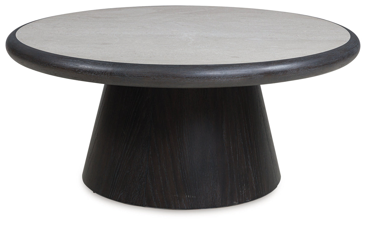 Bracken Dark Brown Coffee Table by Ashley at Eve Furniture