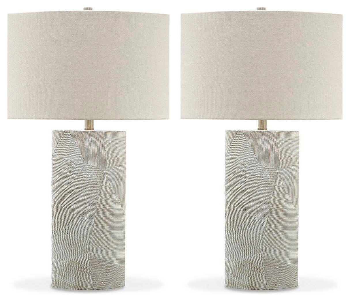 Bradard 2-Piece Table Lamp Set in Brown by Ashley at Eve Furniture