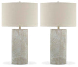 Bradard 2-Piece Table Lamp Set in Brown by Ashley at Eve Furniture
