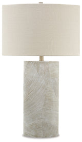 Bradard 2-Piece Table Lamp Set in Brown by Ashley at Eve Furniture
