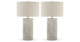 Bradard 2-Piece Table Lamp Set in Brown by Ashley at Eve Furniture