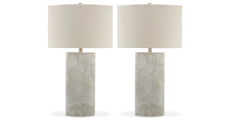 Bradard 2-Piece Table Lamp Set in Brown by Ashley at Eve Furniture