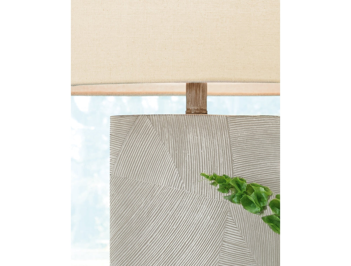 Bradard 2-Piece Table Lamp Set in Brown by Ashley at Eve Furniture