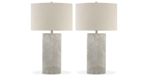Bradard 2-Piece Table Lamp Set in Brown by Ashley at Eve Furniture