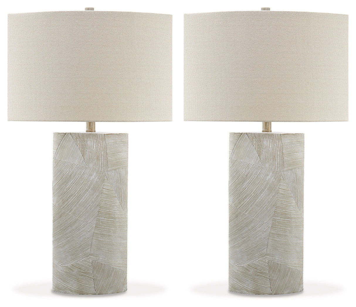 Bradard 2-Piece Table Lamp Set in Brown by Ashley at Eve Furniture