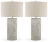Bradard 2-Piece Table Lamp Set in Brown by Ashley at Eve Furniture