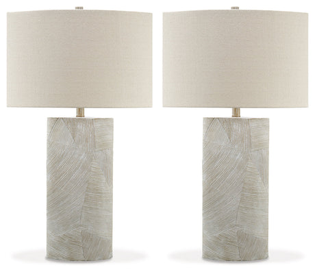 Bradard 2-Piece Table Lamp Set in Brown by Ashley at Eve Furniture