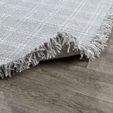 Bradbury Check Pearl/Gray Wool Rug by Classic Home at Eve Furniture