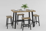 Braddock Brown/Black Counter Height Stool, Set of 4 by Homelegance at Eve Furniture