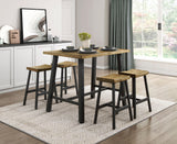 Braddock Brown/Black Counter Height Stool, Set of 4 by Homelegance at Eve Furniture