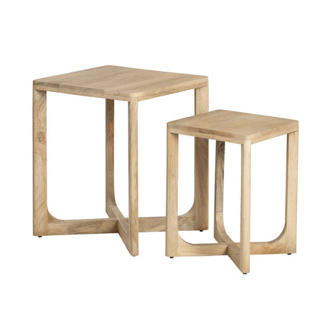 Braden Brown 2-Piece Accent Table Set by Crestview at Eve Furniture