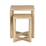 Braden Brown 2-Piece Accent Table Set by Crestview at Eve Furniture