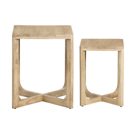 Braden Brown 2-Piece Accent Table Set by Crestview at Eve Furniture